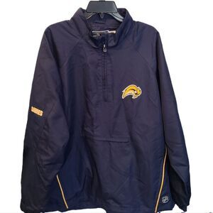 Buffalo Sabre Official NHL Reebok Windbreaker Pullover size XL